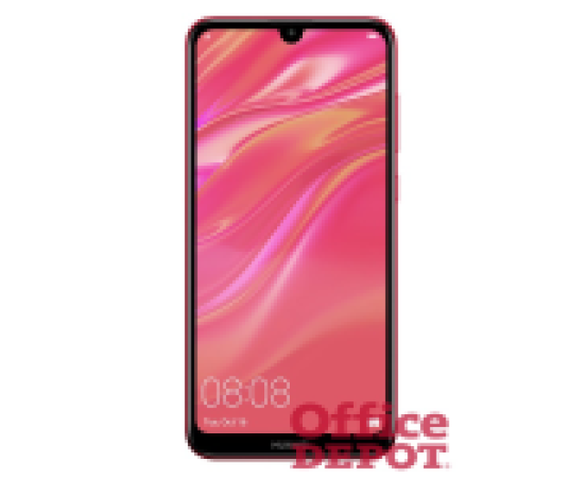 Huawei Y7 2019 6,26" LTE 32GB Dual SIM korall piros okostelefon