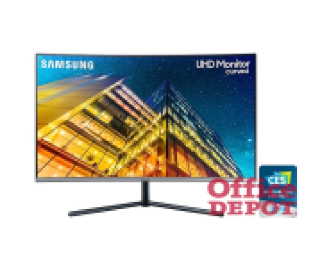 Samsung 31,5" U32R590C LED 4K HDMI Display port ívelt kijelzős kékes sötétszürke monitor