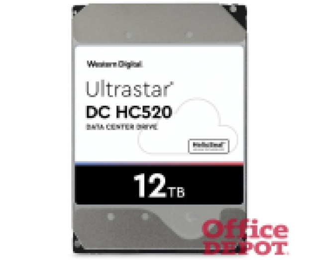 Western Digital 3,5" 12000GB belső SATAIII 7200RPM 256MB Ultrastar DC HC520 HUH721212ALE600 winchester
