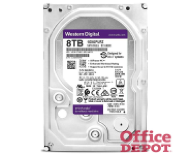Western Digital 3,5" 8000GB belső SATAIII 7200RPM 256MB PURPLE WD82PURZ winchester 3 év