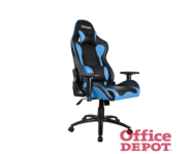 Stansson UCE501BK ergonomikus fekete/kék gamer szék