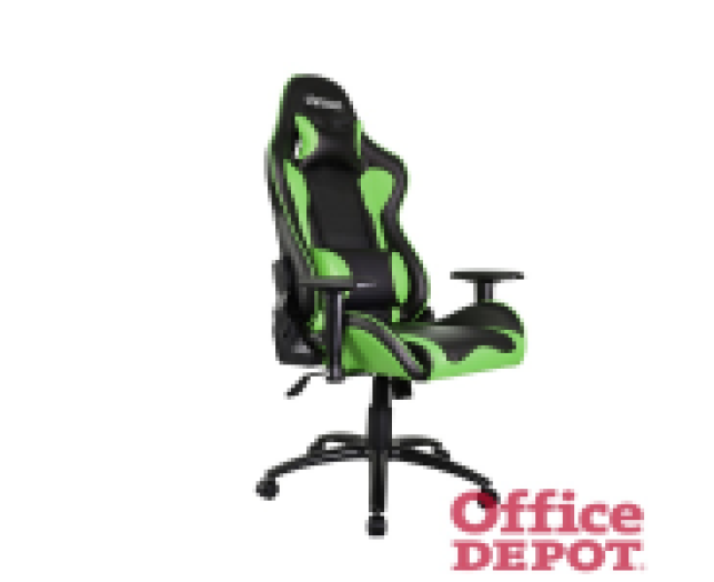 Stansson UCE504BE ergonomikus fekete/zöld gamer szék