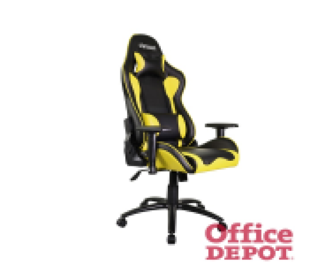 Stansson UCE505BC ergonomikus fekete/citromsárga gamer szék