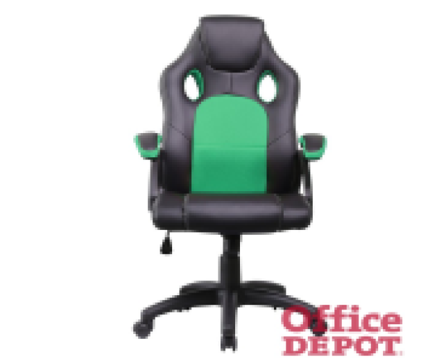 Iris GCH102BE fekete / zöld gamer szék