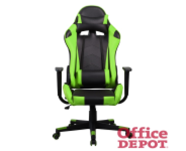 Iris GCH201BE fekete / zöld gamer szék
