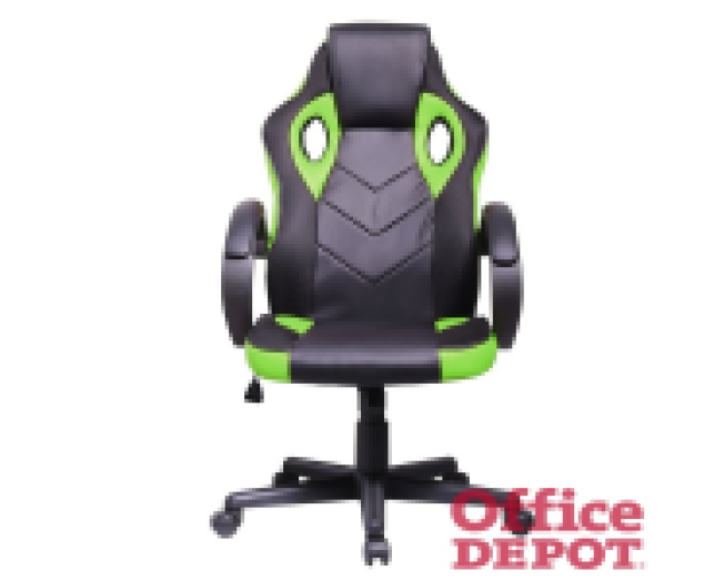 Iris GCH205BE fekete / zöld gamer szék