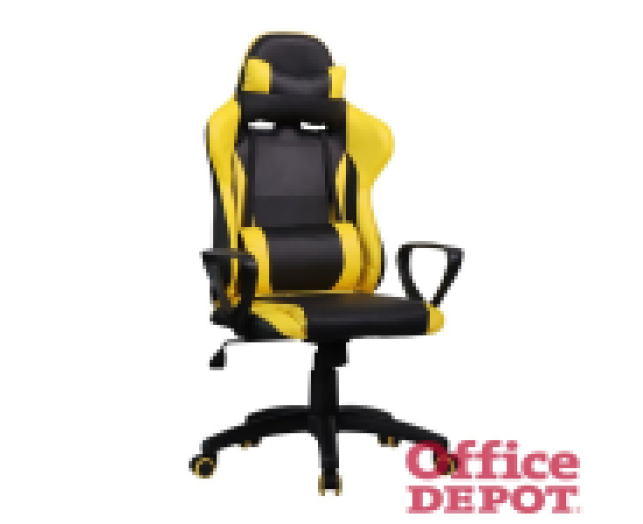 Iris GCH207BC fekete / citromsárga gyerek gamer szék
