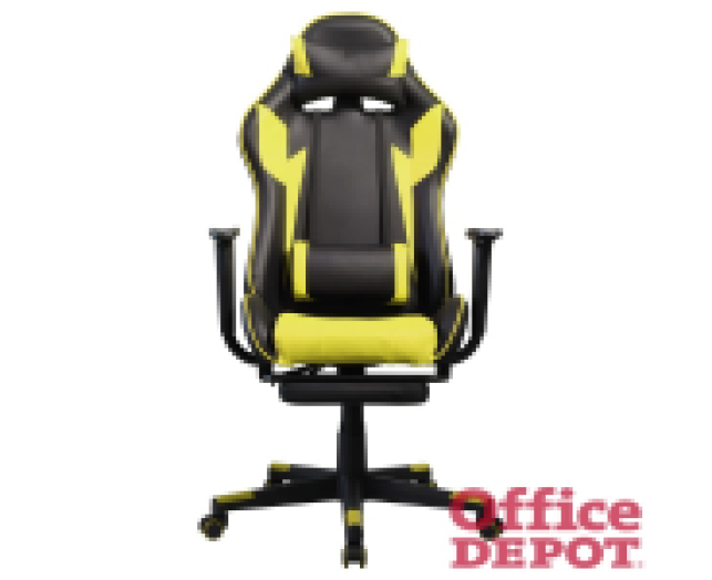 Iris GCH204BC_FT fekete / citromsárga gamer szék