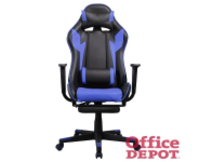 Iris GCH204BK_FT fekete / kék gamer szék