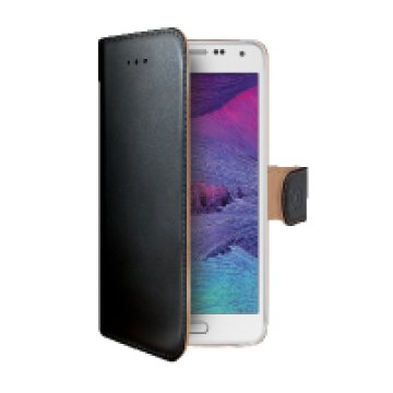 SAMSUNG Galaxy S6 bőr tok fekete