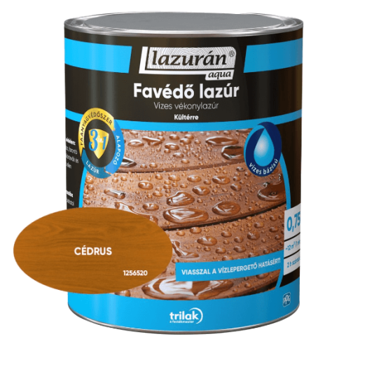 LAZURÁN AQUA 3IN1 CÉDRUS 0,75L