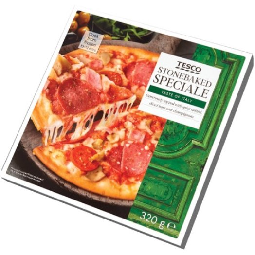 Tesco kövön sütött pizza
