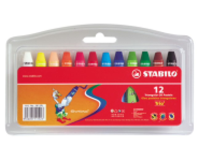 STABILO zsírkérta olajpasztel 12 szín