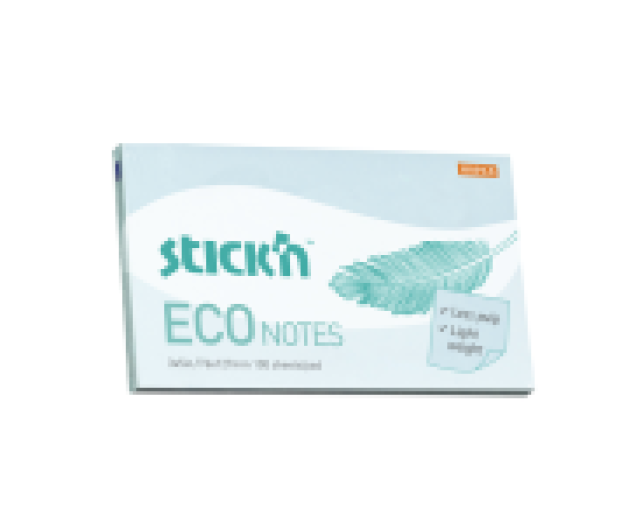 Stick'N Eco Note jegyzettömb 76x127mm 100lap pasztel kék