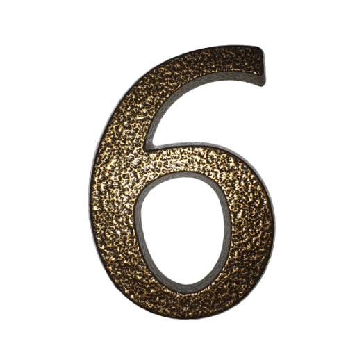 HÁZSZÁM &quot;6/9&quot;, ALUMÍNIUM 10 CM