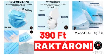 ORVOSI MASZK. KÉNYELMES LÉLEGZÉS, ÁLLÍTHATÓ ORRÉSZ