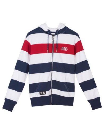 TRIKOLOR ZIPPED HOODIE MEN