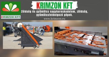 Krimzon Kft.Új és használt zöldség és gyümölcsfeldolgozó gép
