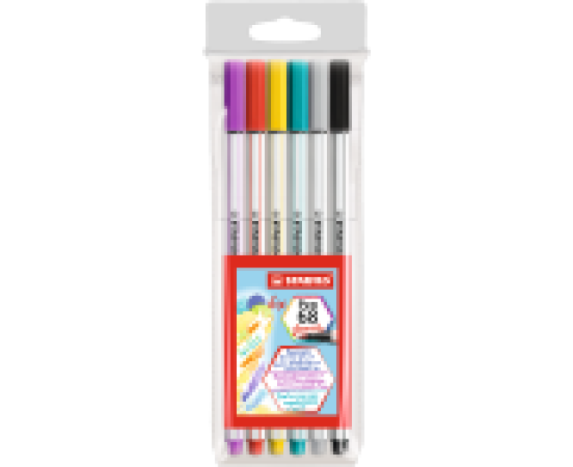Stabilo Pen 68 brush ecsetfilc készlet 6 db