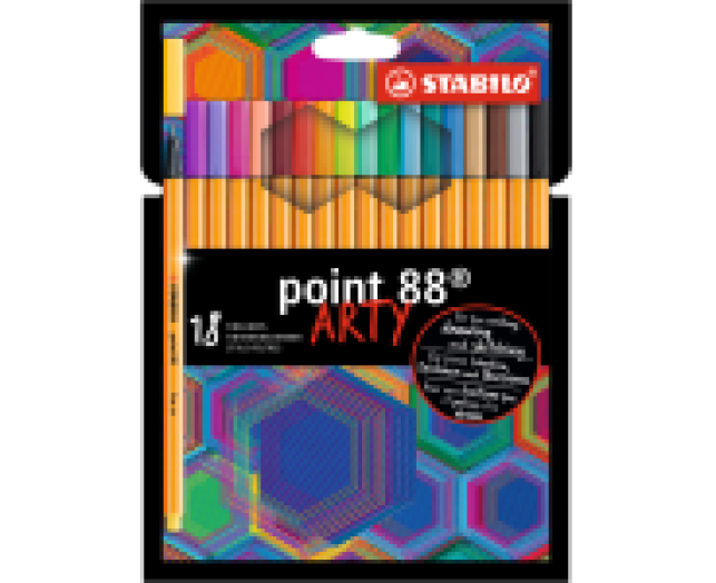 Stabilo Point 88 tűfilc készlet 18 szín ARTY