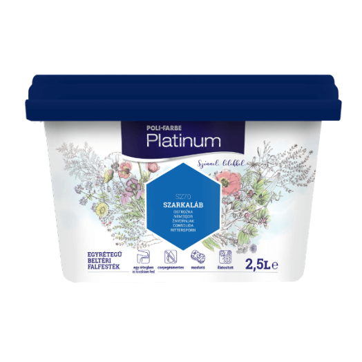 PLATINUM SZÍNES FALFESTÉK 2,5L SZ70 SZARKALÁB BELT. V.BÁZISÚ R:285082