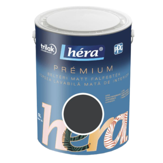 MATT FALFESTÉK HÉRA PRÉMIUM 5L FEKETE
