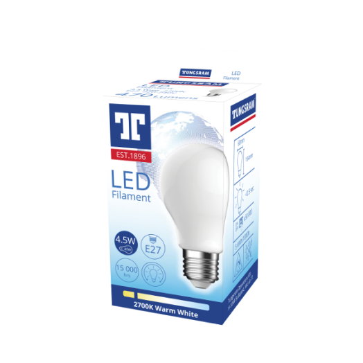 LED FÉNYFORRÁS GÖMB E27 4,5W 470LM