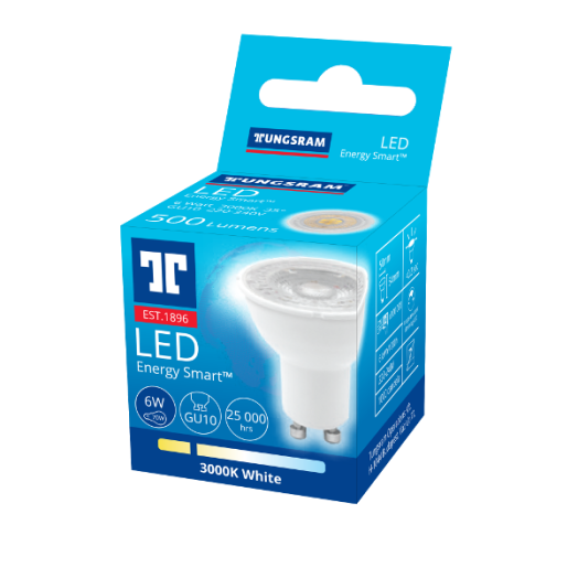 LED FÉNYFORRÁS SPOT GU10 6W 500LM