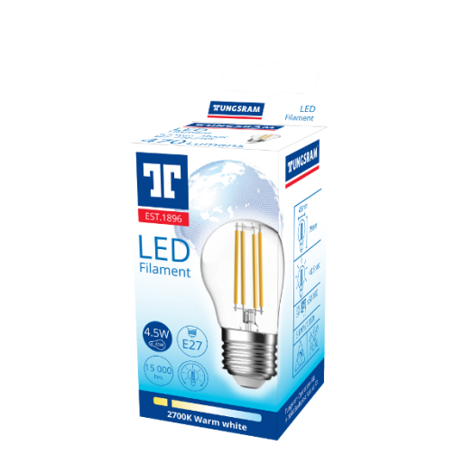 LED FÉNYFORRÁS KISGÖMB E27 4,5W
