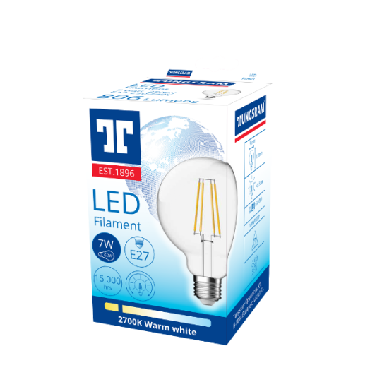 LED FÉNYFORRÁS GLOBE E27 7W 806LM