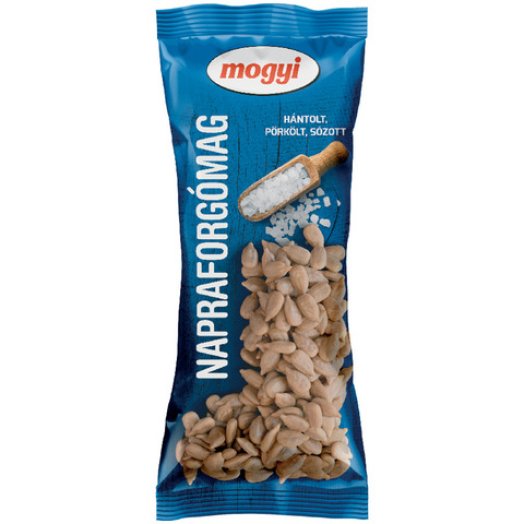 Mogyi hántolt, pörkölt sós napraforgómag