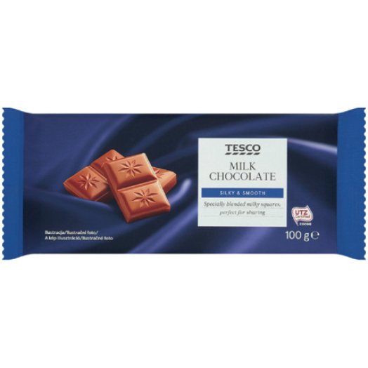 Tesco táblás csokoládé