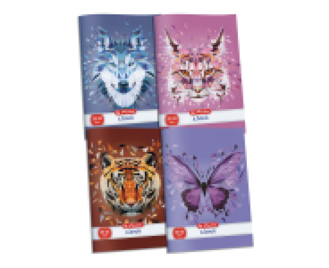 Herlitz Wild Animals füzet A4 kockás