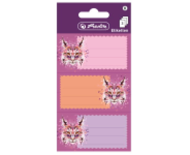 Herlitz Wild Animals iskolai etikett 9db/cs
