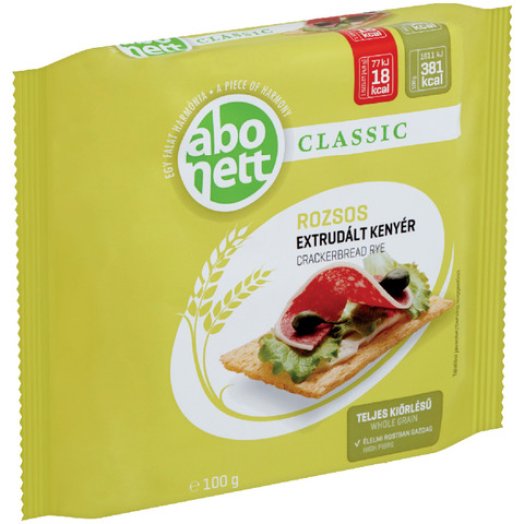 Abonett extrudált kenyér