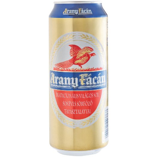 Arany Fácán dobozos világos sör