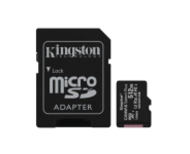 Kingston Canvas SDCS2/512GB micro sd kártya + adapter