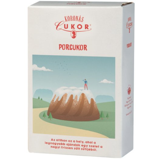 Koronás dobozos porcukor
