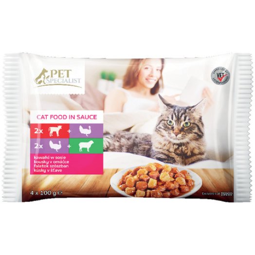 Pet Specialist alutasakos macskaeledel multipack