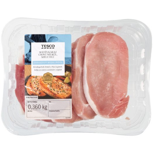 Tesco sertéskaraj csont nélkül