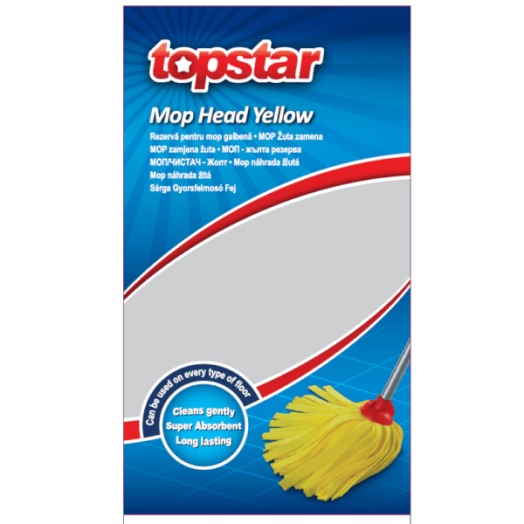 TOPSTAR MOP GYORSFELMOSÓFEJ SÁRGA