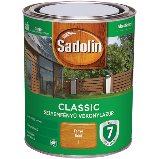 SADOLIN CLASSIC HP VÉKONYLAZÚR 0,75L VILÁGOS TÖLGY