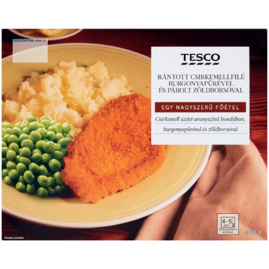 Tesco rántott csirke párolt zöldséggel