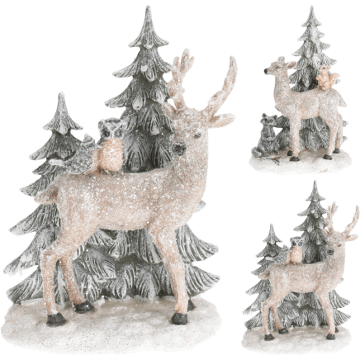 RÉNSZARVASOS DEKOR 13X7X20CM