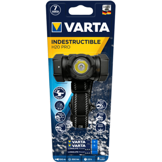 VARTA FEJLÁMPA 1W LED H20 PRO 3AAA