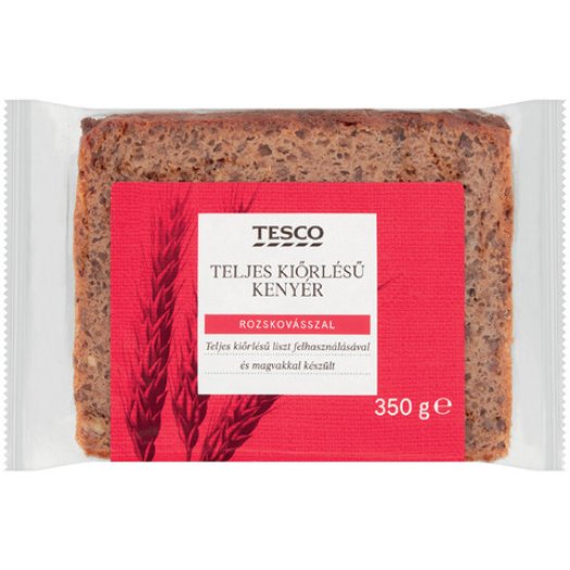 Tesco teljes kiőrlésű kenyér