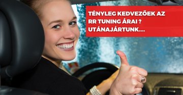 Az RR Tuning árai tényleg kedvezőek, ezt láthatod...