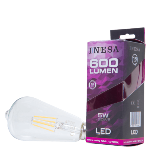 LED FÉNYFORRÁS EDISON E27 5W