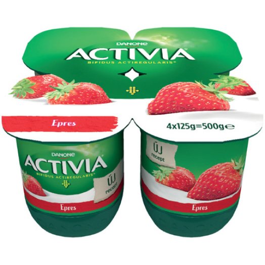 Danone Activia gyümölcsjoghurt vagy gyümölcsjoghurt teljes kiőrlésű gabonával
