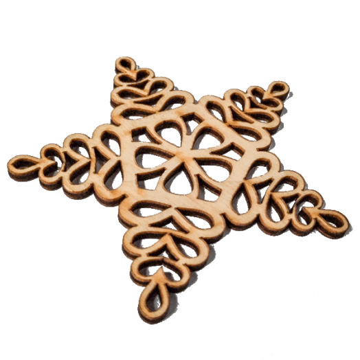 KARÁCSONYFADÍSZ ÖTÁGÚ CSILLAG 